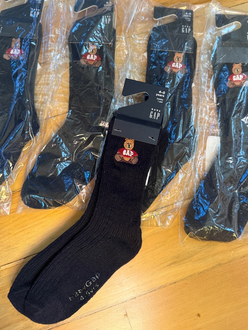 Baby Gap Bear Socks – New (4–5 Years) – Bundle
